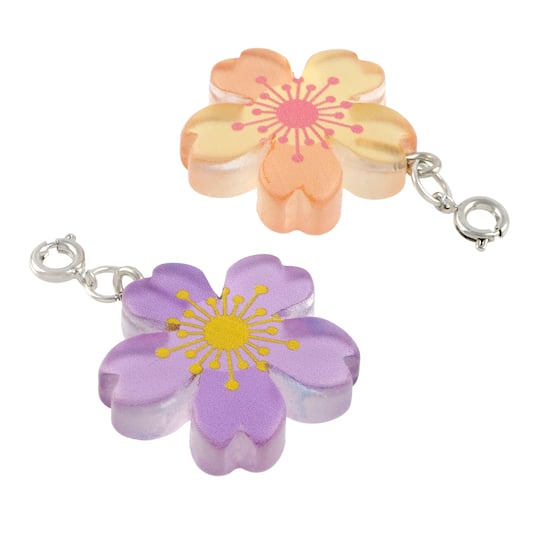 12 Packs: 4 ct. (48 total) Flower Charms by Creatology™